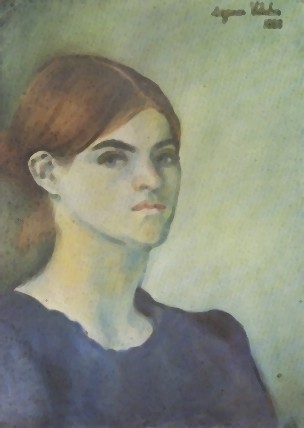 Self portrait by Suzanne Valadon (1883)